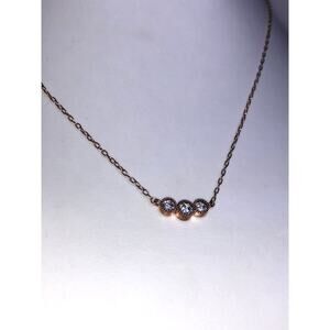 CHLOE + ISABEL petits bijoux rose gold trio necklace - N043